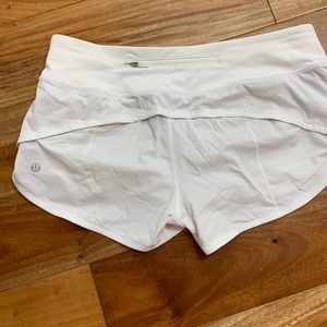 Lululemon white classic short